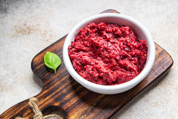 grate beet salad beetroot vegetable grated fresh snack healthy meal food snack diet on the table copy space food background  top view