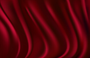 modern abstract red background. Red silk fabric curtain background. Vector illustration. luxury items