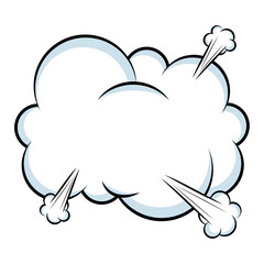 smoke effect pop art style