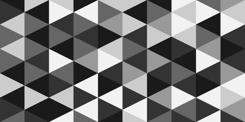 Premium background of black and white triangles in monochrome