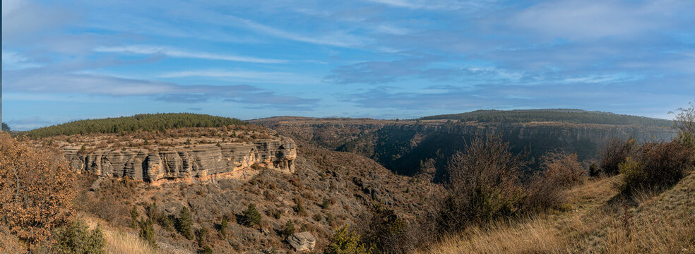Stone terrace in Karabuk, Turkey.Canyon formed by naturally formed stones and trees,beautiful landscape
