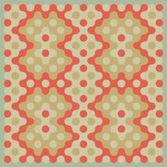 Multicolor truchet tiling connections illustration