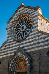 Fototapeta na wymiar Fieschi Abbey in Liguria