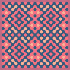 Multicolor truchet tiling connections illustration