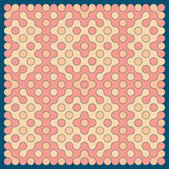 Multicolor truchet tiling connections illustration