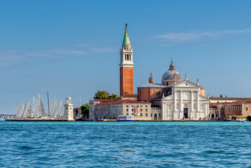 Obraz na płótnie Canvas View to Grand Canal and San Giorgio Maggiore by San Marco square, Venice, Italy, 