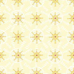 Hand drawn doodle Sun Seamless pattern
