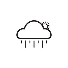 Modern weather icons. Flat vector illustration for Web, print, and Mobile App