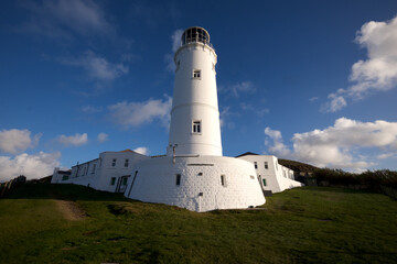 Padstow Cornwall UK 11 28 2022 Trevose Lighthouse 1847 built by Trinity House for vessels using the Bristol Channel 