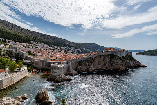 Wide view of Dubrovnik