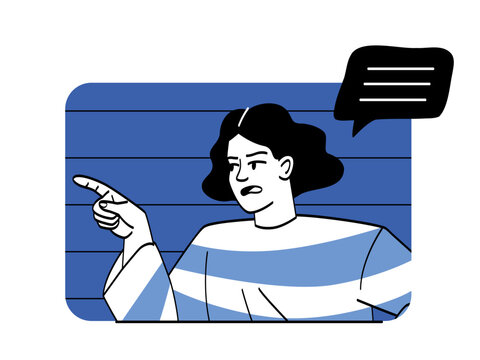 recommend clip art: Angry conflicting person