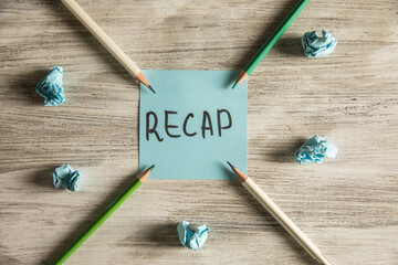 Lettering on Recap paper