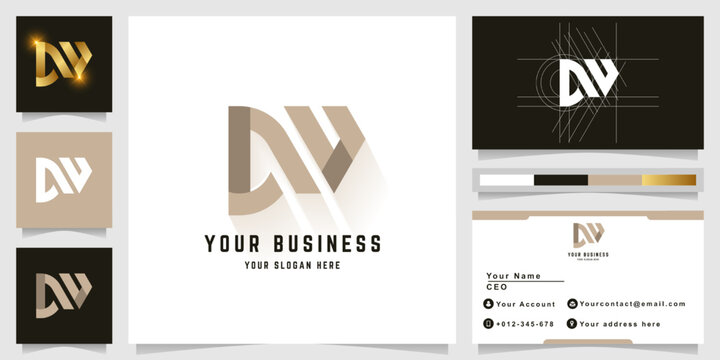 Letter DW or DN monogram logo