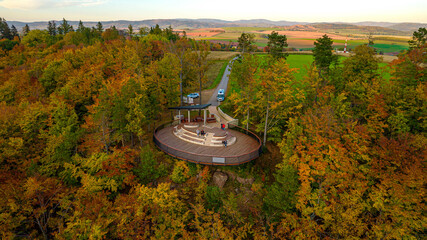 Platforma widokowa w gminie Radkow © sopthedrone