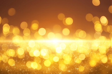 Beautiful abstract background with defocused golden lights
