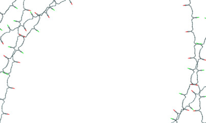 Obraz premium christmas lights frame