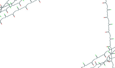 christmas lights frame.