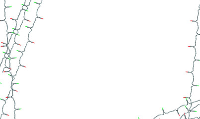 christmas lights frame.