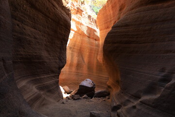 View in the Cow Gorge in center of Gran Canaria