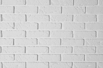 Texture of white brick wall as background