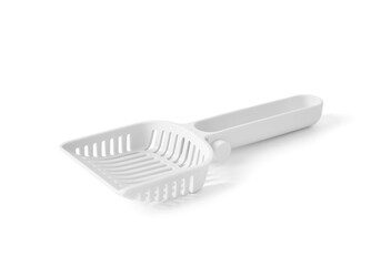 Plastic Litter Scoop Pet isolated on white background.