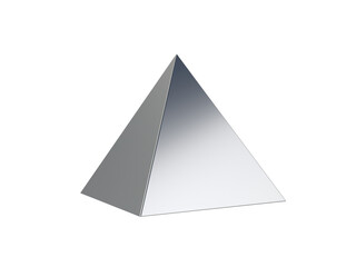 Pyramid. Transparent background. 3d illustration.