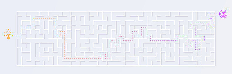 Labyrinth idea concept