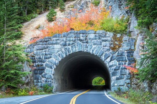 Cayuse Pass in the countryside of Washington, USA