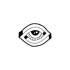 vector illustration of eye symbol concept