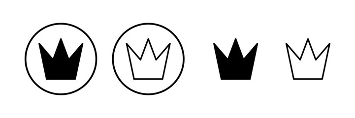 Crown icon vector illustration. crown sign and symbol