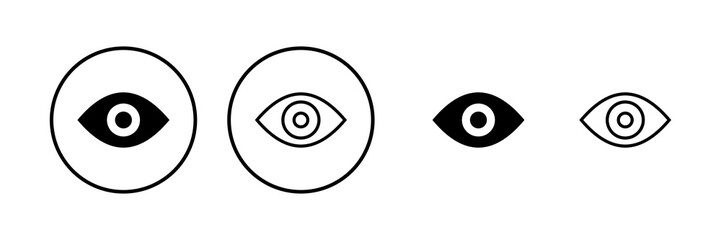 Eye icon vector illustration. Eye sign and symbol. Look and Vision icon.