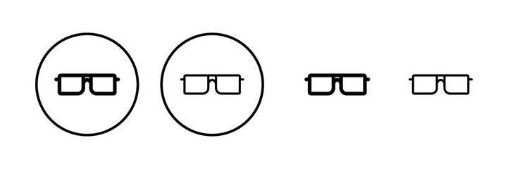 Glasses icon vector illustration. Glasses sign and symbol