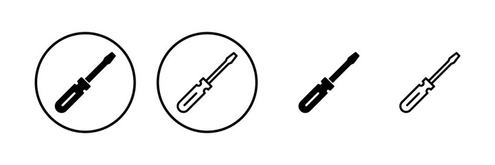 Screwdriver icon vector illustration. tools sign and symbol