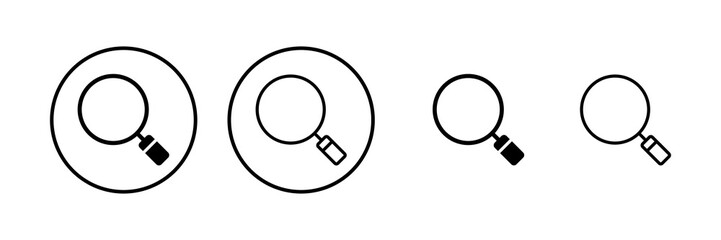 Search icon vector illustration. search magnifying glass sign and symbol