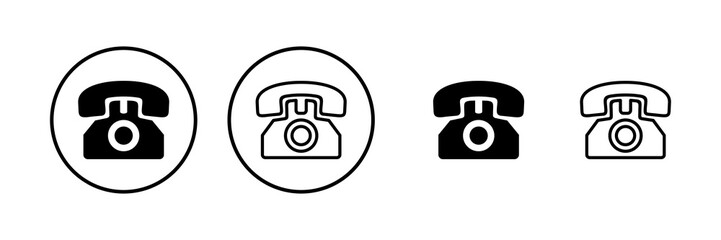 Telephone icon vector illustration. phone sign and symbol