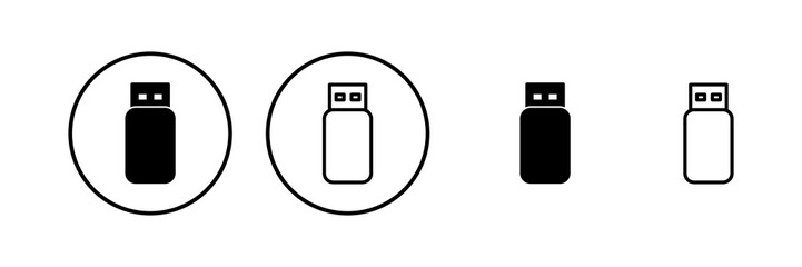 Usb icon vector illustration. Flash disk sign and symbol. flash drive sign.