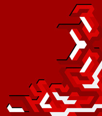 indonesia isometric background template with empty space for text