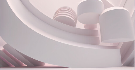 Obraz premium Abstract 3D Render background. Minimal abstract mockup background for business or product presentation. 3d render illustration 