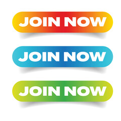 Join now call to action button set