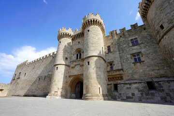 Fototapeta na wymiar Palace of the Grand Master of the Knights of Rhodes, Greece