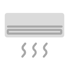 air conditioning flat icon