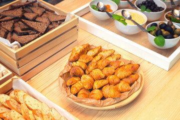 Gourmet food, snacks and finger food appetizers from different cuisines