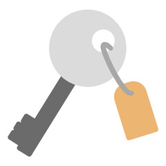 room key flat icon
