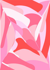 The background image is in pink tones, using shapes to arrange. Composition with gradation used for graphics