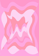 The background image is in pink tones, using shapes to arrange. Composition with gradation used for graphics