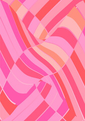 The background image is in pink tones, using shapes to arrange. Composition with gradation used for graphics