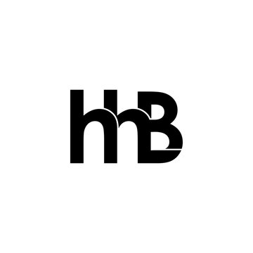 hhb letter initial monogram logo design