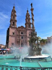 cathedral and plaza of San Juan de los Lagos, Jalisco, Mexico