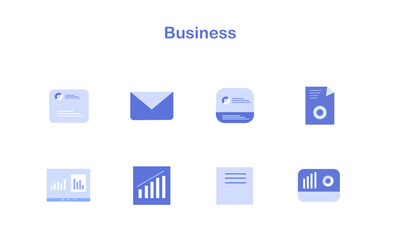 Business icon resources set bundle