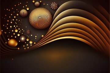 Holiday abstract background with ball